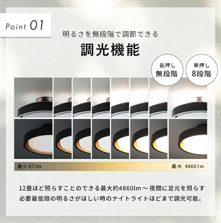 楽天市場】【調光調色 リモコン付き】シーリングライト ラメロ LED  