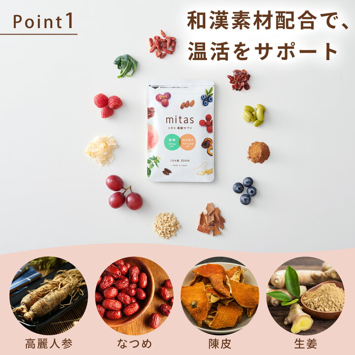 楽天市場】ミタス葉酸 mitas 妊活サプリ 葉酸サプリ - 6袋セット 120粒 