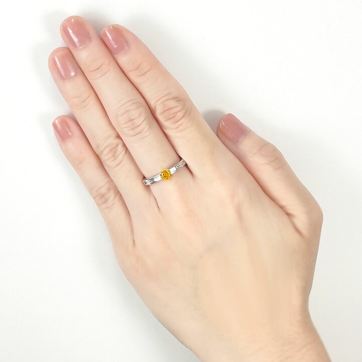 楽天市場】【ファンシービビッドオレンジイエロー 0.40ct】 天然 