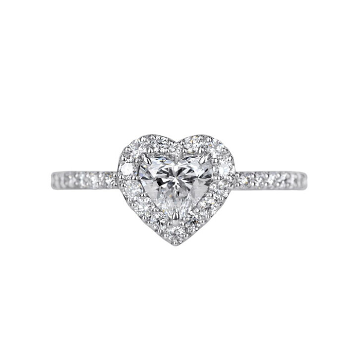 楽天市場】【美ハートシェイプリング】天然ダイヤモンド 0.50ct D 