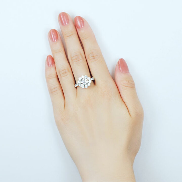 楽天市場】【1カラットの誘惑】天然ダイヤモンド リング 1.00ct D 