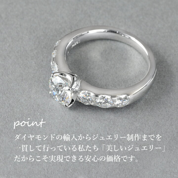 楽天市場】【1カラットの誘惑】天然ダイヤモンド リング 1.012ct D 