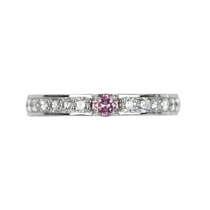 天然ファンシーピンクダイヤモンド0.532ct Pt900リングCGL鑑別