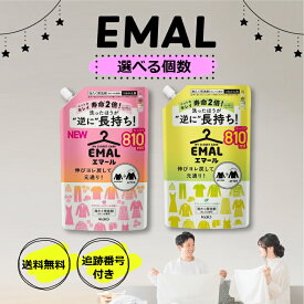 エマール 洗濯洗剤 詰め替え用 810ml 選べる種類 つめかえ用 大容量 特大 おしゃれ着 おしゃれぎ用 洗い アロマティックブーケの香り リフレッシュグリーンの香り