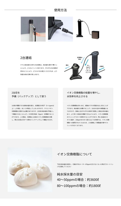 楽天市場】純水器 イオン交換樹脂 ピュアニッシュ 交換用カートリッジ 