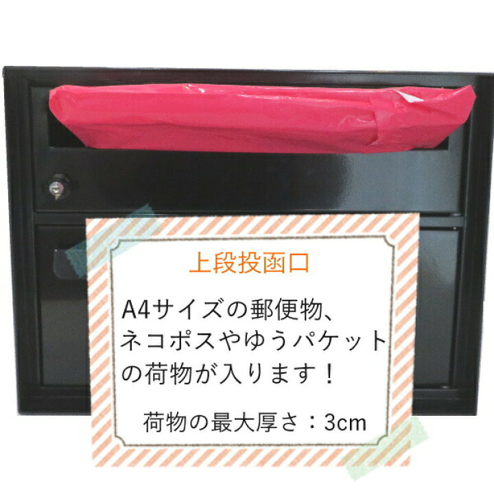 楽天市場 宅配ボックス郵便ポスト郵便受けスイスポストおしゃれ人気メールボックス 壁掛け鍵付きスチール製ポストpm80select 美しい家