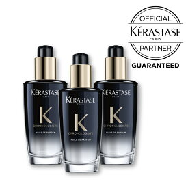 【お試しサシェ付き】【3個セット】ケラスターゼ CH ユイル クロノロジスト R 100mL 【正規販売店】ユイルクロノロジスト ヘアオイル ケラスターゼ アウトバストリートメント 黒 ブラック アウトバス オイル 国内正規品 KERASTASE 誕生日 ギフト 引越し祝い 入学祝い