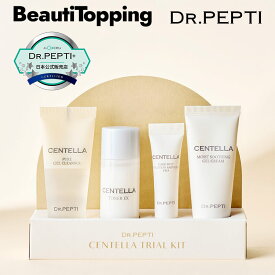 【DR.PEPTI+ 公式販売代理店】J&Co:ceu ドクターペプチ センテラトライアルキット お試しセット 化粧水 美容液 ジェルクリーム 洗顔 鎮静 ドクダミ 韓国スキンケアセット 韓国コスメ 海外通販