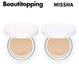 【Missha】【本品のみ】ミシャ マジック クッション SPF50+ PA+++ MAGIC CUSHION Moist up / cover lasting 選択4タイプ モイストアップ/カバースティング ファンデーション パウダー 韓国コスメ 海外通販