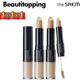 3個セット【the SAEM】ザセム カバー パーフェクション アイデアル コンシーラー デュオ Cover Perfection Ideal Concealer Duo 欠点カバー リキッドコンシーラー シミ クマ 隠し プチプラ お買い得 韓国コスメ 海外通販