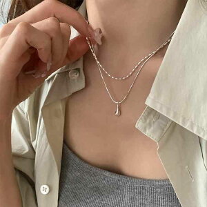 �l�b�N���X ���f�B�[�X �V���o�[925 S925 2�A ������ �h���b�v �����l�b�N���X �V���[�g�l�b�N���X �d�˕t���� �V���v�� �ؚ� �W���G���[ �A�N�Z�T���[ �y���_���g �� �V���o�[�A�N�Z�T���[ SV9