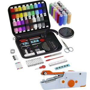 縫製ツールセットバッテリーなし ミニハンドヘルドミシン 1個 ポータブル電動縫い機 家庭用縫製用品 ママへのギフト 秋の必需品 - ミニポータブルコードレス 縫製作業キット初心者、プロ
