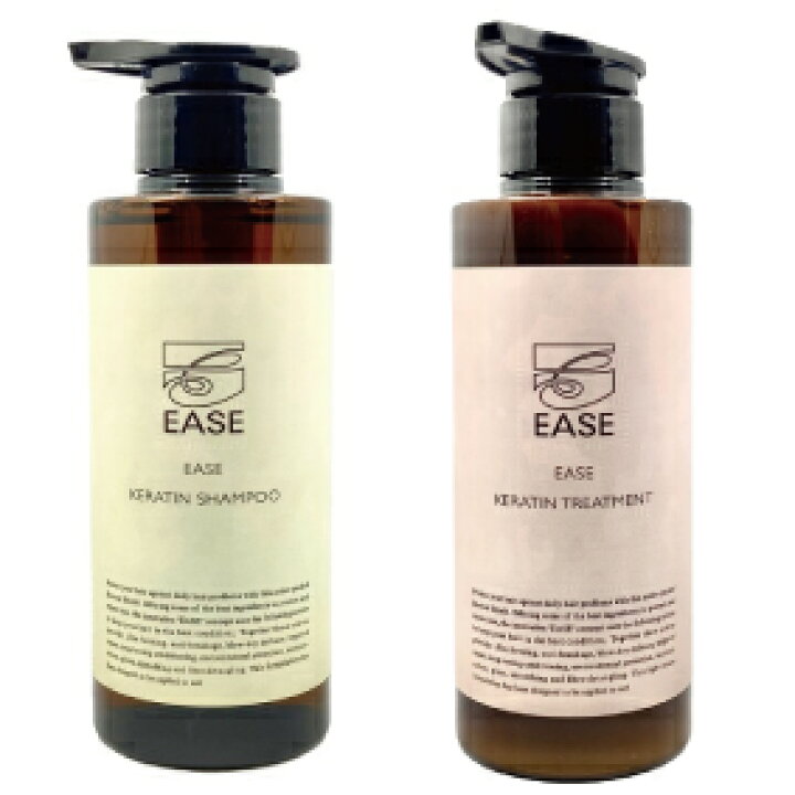楽天市場】EASE ケラチンシャンプー 300ml ケラチントリートメント300g 