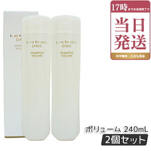���x�� LebeL ONE ���� �V�����v�[ �{�����[�� 240mL 2�Z�b�g VOLUME SHAMPOO �w�A�P�A �������K�i