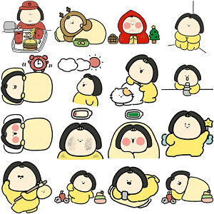 即日出荷 人物シール 65枚65柄 女の子 フレークシール イラストステッカー コラージュ 素材 大きめ 人物 ステッカー 海外シール 大人 彼女 女子 ファッション シール 大人 手帳 デコ デコシー