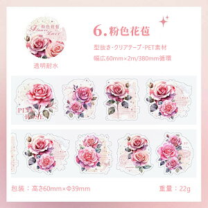 o ^ L60mm NAe[v _CJbge[v R[Wf [Y KN Ђ܂ ԕ  e[v Ch^Cv Clear Tape  PET ϐ V[ o  A t[ 