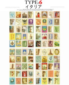 即日発送 切手シール 80枚【星の王子さまスタイル】【不思議の国のアリス】イラストステッカー スタンプ シール 北欧 童話 ビンテージ アンティーク 手帳デコ 手帳 デコレーション アレン