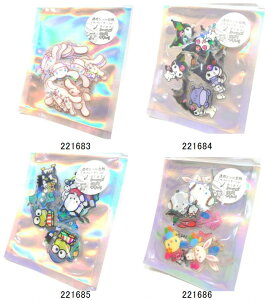オーロラホログラムクリアフレークシール オーロラ キャラクター シール ステッカー スヌーピー シナモンロール クロミ はぴだんぶい サンリオ 星のカービィ かわいい 手紙 手帳 デコ コラ