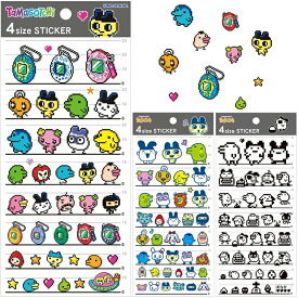 即日出荷 カミオジャパン 4size STICKER たまごっち カラードット ゲーム バンダイ bandai コレクション キャラクターズステッカー シール ミニ カラフル カワイイ かわいい 手紙 手帳 デコ コラージュ デコレーション 日記 カレンダー 手帳 手紙 シール集め 子供 大人 学校