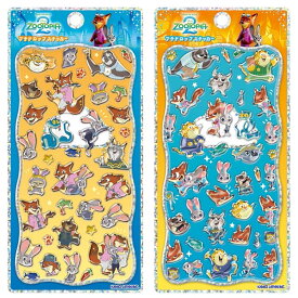 即日出荷 カミオジャパン プチドロップステッカー ズートピア キャラクター シール ステッカー アニマル カラフル カワイイ かわいい 手紙 手帳 デコ コラージュ デコレーション 日記 カレンダー 手帳 手紙 シール集め 子供 学校