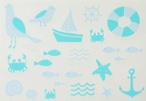 扶桑【アイロン不要・布用シール】irodo(イロド)布用転写シール 90011〜90028 日本製 綿 麻 本革 化繊 合繊他 素材 オリジナル DIY 手作り デコレーション アイテム キャンプ うみ ドット スト