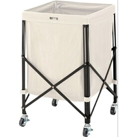 【送料無料】フォールディングバスケットワゴン キャスター付き おしゃれ バスケットワゴン 小物収納 収納家具 収納ボックス 収納用品 バスケット かご アイボリー 片付け 模様替え