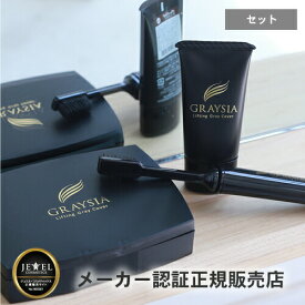 【送料無料】【白髪ぼかし】グレイシア セット (グレイシア 30g＆専用ブラシ＆専用ケース) 選べる3色 白髪染め 白髪隠し 白髪かくし 白髪 サロン 美容室 簡単 ツヤ コシ 白髪ケア トリートメント ボリュームアップ GRAYSIA