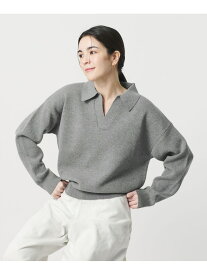 【SALE／30%OFF】【WEB限定 Wardrobe DAILY MINIMAL】スキッパーニットプルオーバー ウォッシャブル BEAUTY&YOUTH UNITED ARROWS ビューティー＆ユース　ユナイテッドアローズ トップス ニット ピンク ブラック グレー【RBA_E】【送料無料】[Rakuten Fashion]