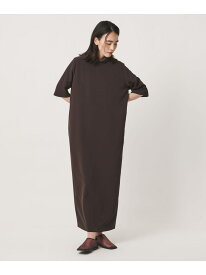 【SALE／19%OFF】＜MARW UNITED ARROWS＞ハイネック 5分袖 ロングワンピース MARW UNITED ARROWS ビューティー＆ユース　ユナイテッドアローズ ワンピース・ドレス ワンピース ネイビー ブラック ブラウン【RBA_E】【送料無料】[Rakuten Fashion]