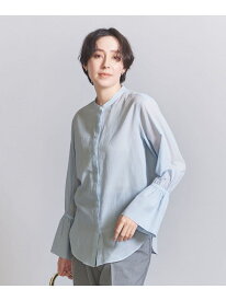 【SALE／40%OFF】コットンシフォンドビー フレアスリーブ シャツ BEAUTY&YOUTH UNITED ARROWS ビューティー＆ユース　ユナイテッドアローズ トップス シャツ・ブラウス ブルー ホワイト ネイビー【RBA_E】【送料無料】[Rakuten Fashion]