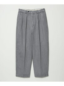 ＜Steven Alan＞ 13.5oz デニム インツープリーツ ドレス トラウザーズ Steven Alan ビューティー＆ユース　ユナイテッドアローズ パンツ スラックス・ドレスパンツ ネイビー グレー ブラック【送料無料】[Rakuten Fashion]