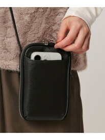 レザー ジップスリム ウォレットショルダー BEAUTY&YOUTH UNITED ARROWS ビューティー＆ユース　ユナイテッドアローズ バッグ ショルダーバッグ オレンジ イエロー ブラック グレー ブラウン レッド グリーン シルバー ブルー ホワイト ゴール【送料無料】[Rakuten Fashion]