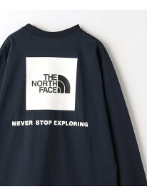 ＜THE NORTH FACE＞ ロングスリーブ バック スクエア ロゴ ティー monkey time BEAUTY&YOUTH ビューティー＆ユース　ユナイテッドアローズ トップス カットソー・Tシャツ ネイビー ホワイト ブラック【送料無料】[Rakuten Fashion]