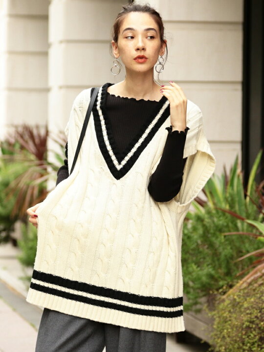 楽天市場】【SALE／50%OFF】BY∴ チルデンニットビッグベスト 