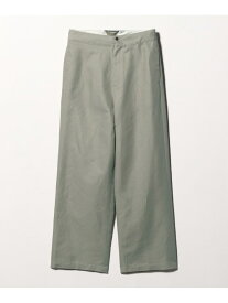 ＜Steven Alan＞バックシンチ ワイドストレート パンツ Steven Alan ビューティー＆ユース　ユナイテッドアローズ パンツ その他のパンツ ブラック グリーン【送料無料】[Rakuten Fashion]