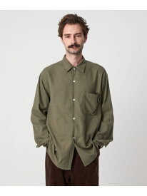 【SALE／40%OFF】＜Steven Alan＞ ネル マイクロチェック オープンカラー シャツ BOX Steven Alan ビューティー＆ユース　ユナイテッドアローズ トップス シャツ・ブラウス ブラック グリーン【RBA_E】【送料無料】[Rakuten Fashion]