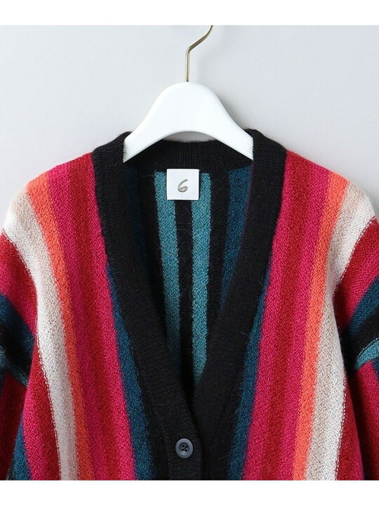 楽天市場】＜6(ROKU)＞ALPACA STRIPE CARDIGAN/カーディガン 6(ROKU  