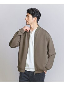 【WEB限定 WARDROBE SMART】ダブルニット ジップブルゾン/セットアップ対応 BEAUTY&YOUTH UNITED ARROWS ビューティー＆ユース　ユナイテッドアローズ トップス パーカー・フーディー ブラック グレー カーキ ブルー【送料無料】[Rakuten Fashion]