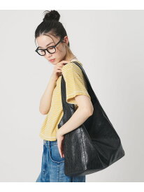 レザーライク ビッグ ワンショルダーバッグ BEAUTY&YOUTH UNITED ARROWS ビューティー＆ユース　ユナイテッドアローズ バッグ ショルダーバッグ ブラック ブラウン【先行予約】*【送料無料】[Rakuten Fashion]