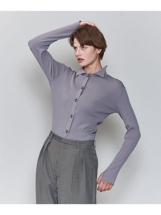 楽天市場】【SALE／40%OFF】＜6(ROKU)＞リブシャツカーディガン 2024FW 