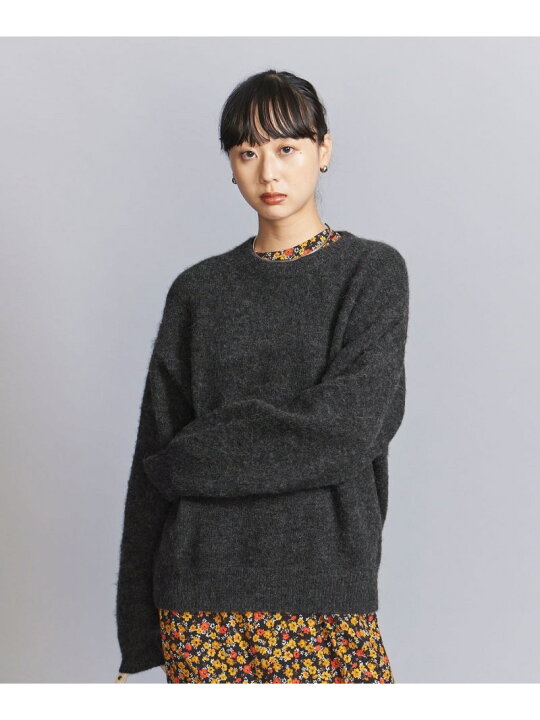 楽天市場】【SALE／40%OFF】アルパカブレンド 起毛クルーネックニット 