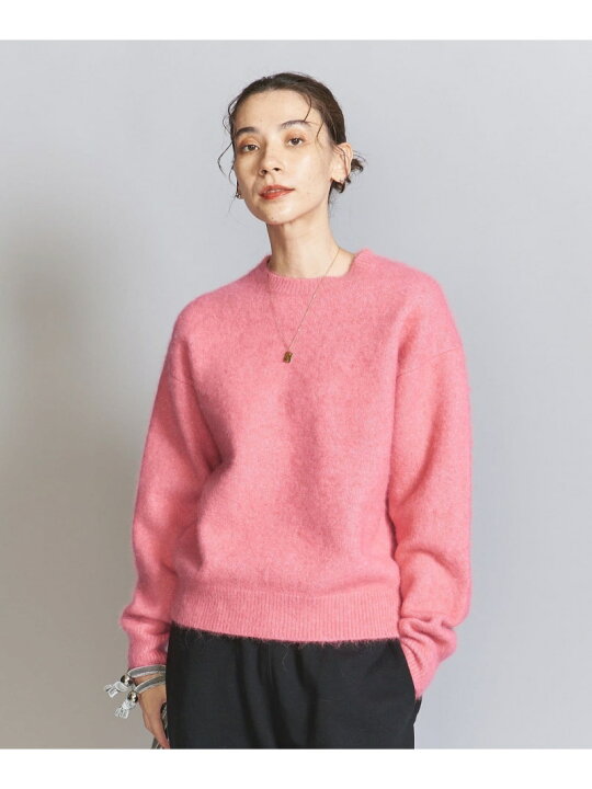 楽天市場】【SALE／40%OFF】アルパカブレンド 起毛クルーネックニット 