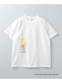 ＜6(ROKU)＞The Simpsons Bart/Tシャツ 6(ROKU) ビューティー＆ユース　ユナイテッドアローズ トップス カットソー・Tシャツ ホワイト【送料無料】[Rakuten Fashion]