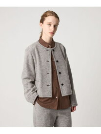 【SALE／30%OFF】＜Steven Alan＞ボア ノーカラー ジャケット Steven Alan ビューティー＆ユース　ユナイテッドアローズ ジャケット・アウター ノーカラージャケット ブラック グレー【RBA_E】【送料無料】[Rakuten Fashion]