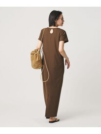 【WEB限定】リブショートスリーブ カットソーワンピース BEAUTY&YOUTH UNITED ARROWS ビューティー＆ユース　ユナイテッドアローズ ワンピース・ドレス ワンピース グレー ブラック ブラウン レッド【送料無料】[Rakuten Fashion]