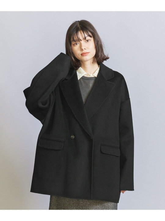BEAUTY&YOUTH UNITED ARROWS◇リバーテーラードミドルコート/XS/ウール 
