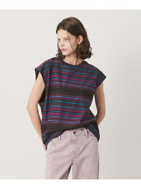 ＜CGS.＞マルチ ボーダー ノースリーブ Tシャツ California General Store ビューティー＆ユース　ユナイテッドアローズ トップス カットソー・Tシャツ グレー【送料無料】[Rakuten Fashion]