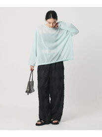 【SALE／30%OFF】麻ブレンド ルーズ ボートネック ニットプルオーバー ウォッシャブル BEAUTY&YOUTH UNITED ARROWS ビューティー＆ユース　ユナイテッドアローズ トップス ニット ブルー ホワイト ブラック【RBA_E】【送料無料】[Rakuten Fashion]