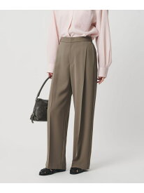 【WEB限定 Wardrobe DAILY MINIMAL】ダブルクロス タックワイドストレートパンツ ウォッシャブル BEAUTY&YOUTH UNITED ARROWS ビューティー＆ユース　ユナイテッドアローズ パンツ スラックス・ドレスパンツ ネイビー ブラック ブラウン【送料無料】[Rakuten Fashion]