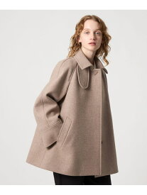 ＜Steven Alan＞ウール カシミヤ テント ショートコート Steven Alan ビューティー＆ユース　ユナイテッドアローズ ジャケット・アウター ステンカラーコート ベージュ ブラック【送料無料】[Rakuten Fashion]